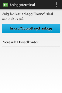 kortleser valg av anlegg